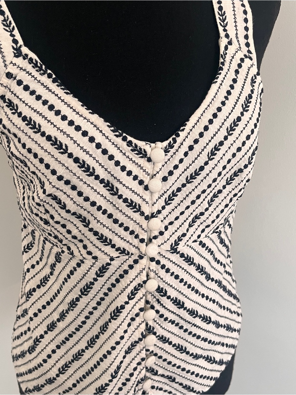 Anthropologie Maeve Sylvia Embroidered Top Sz XS - Picture 3 of 7
